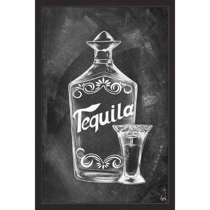 'Tequila Bottle' Framed Painting Print