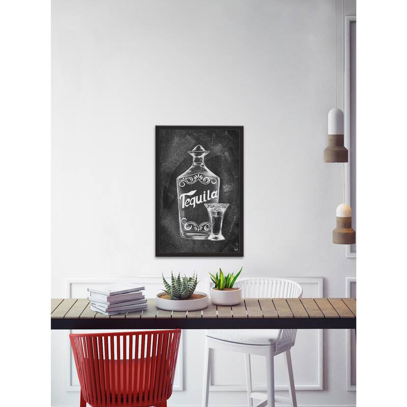 'Tequila Bottle' Framed Painting Print
