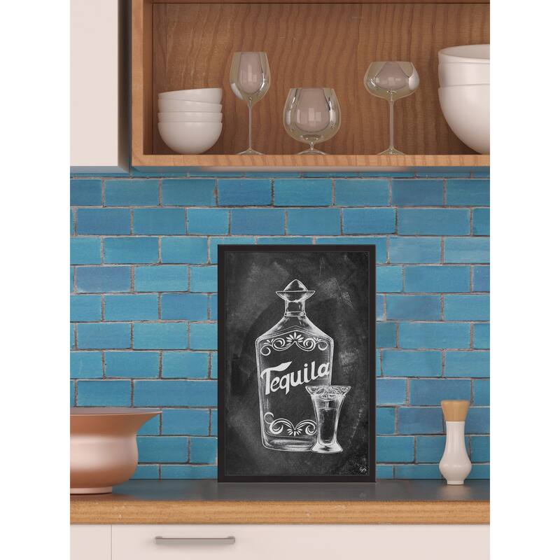 'Tequila Bottle' Framed Painting Print