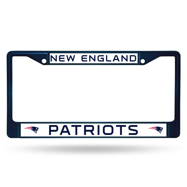 New England Patriots NFL Navy Color License Plate Frame