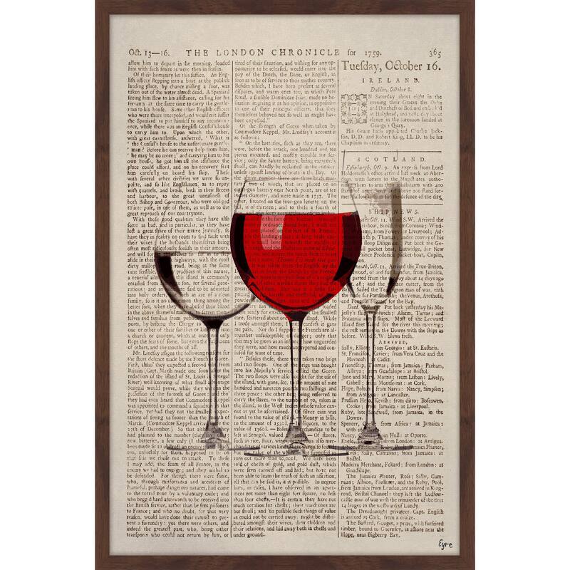 'Tres Copas' Framed Painting Print