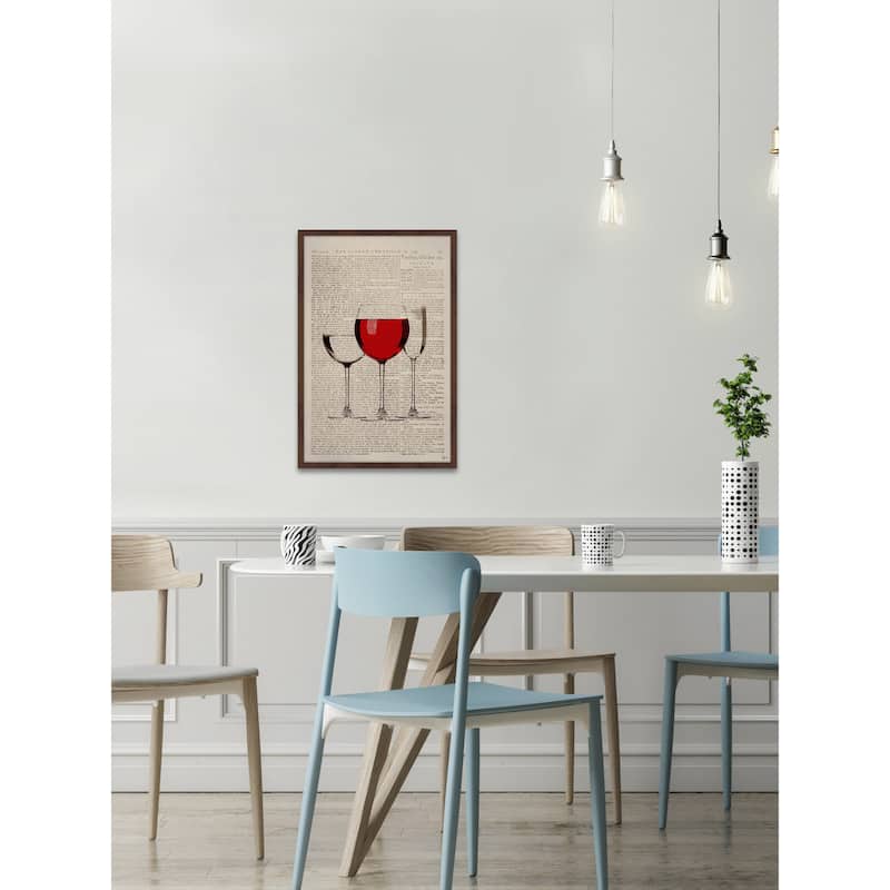 'Tres Copas' Framed Painting Print