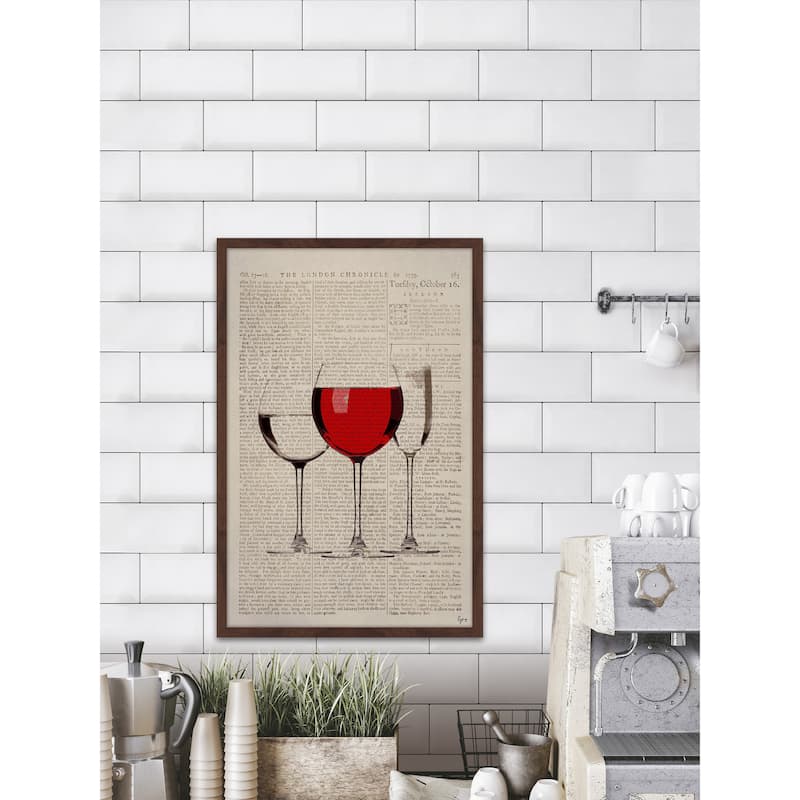 'Tres Copas' Framed Painting Print