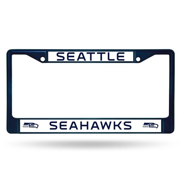 Seattle Seahawks NFL Navy Color License Plate Frame