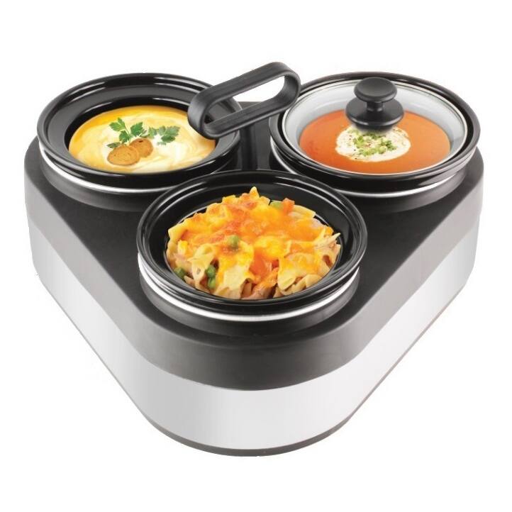 Granite 1L Triple Slow Cooker