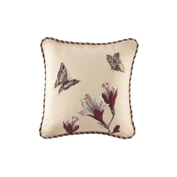 Waverly Laurel Springs Embroidered Accent Throw Pillow Bed Bath