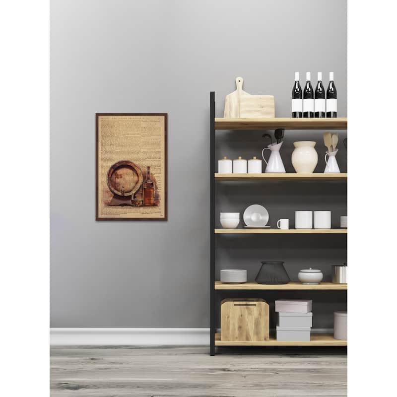 'Aged Brandy' Framed Painting Print