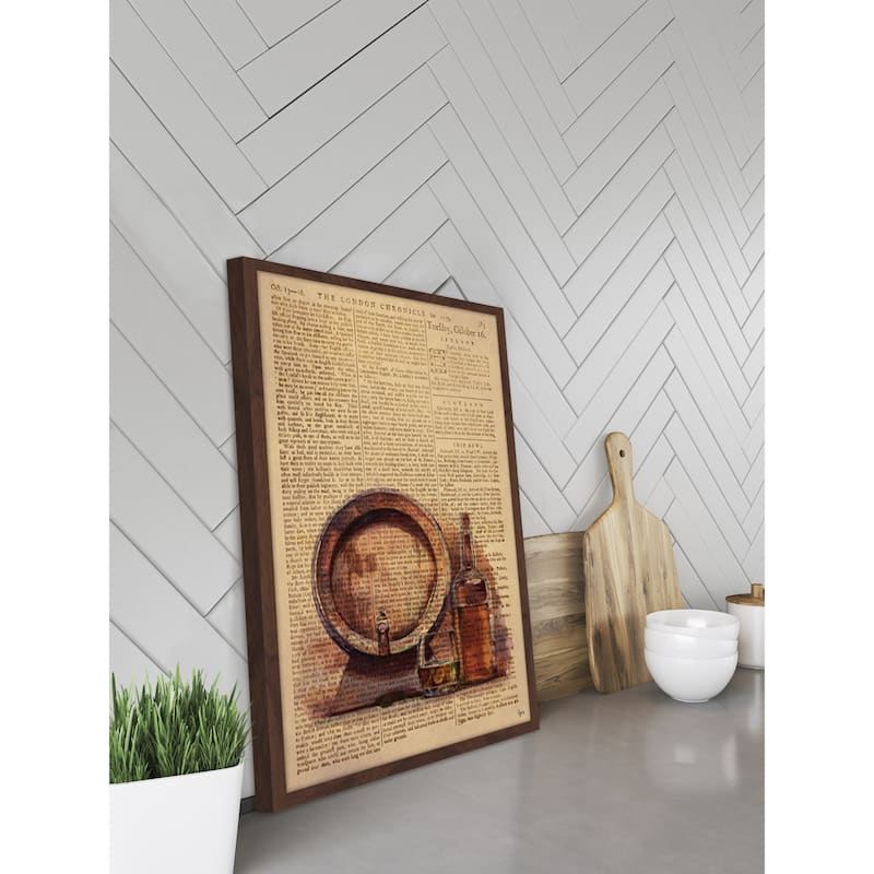'Aged Brandy' Framed Painting Print