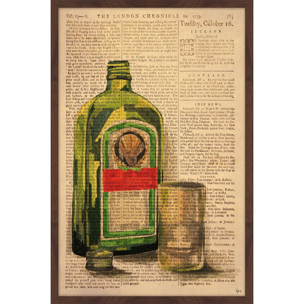 'Jagermeister Poured' Framed Painting Print