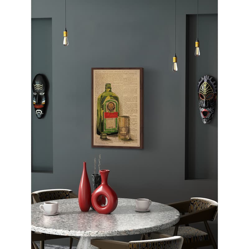 'Jagermeister Poured' Framed Painting Print