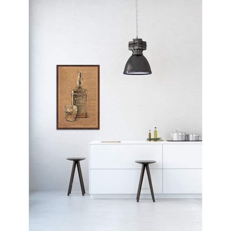 'Vintage Whiskey' Framed Painting Print