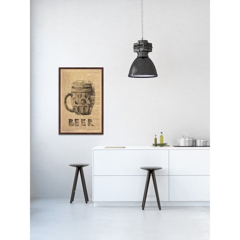 'Beer Stein' Framed Painting Print
