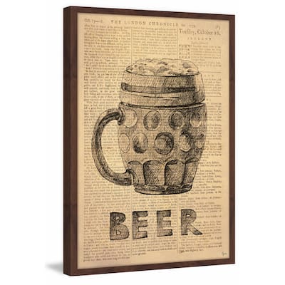 'Beer Stein' Framed Painting Print
