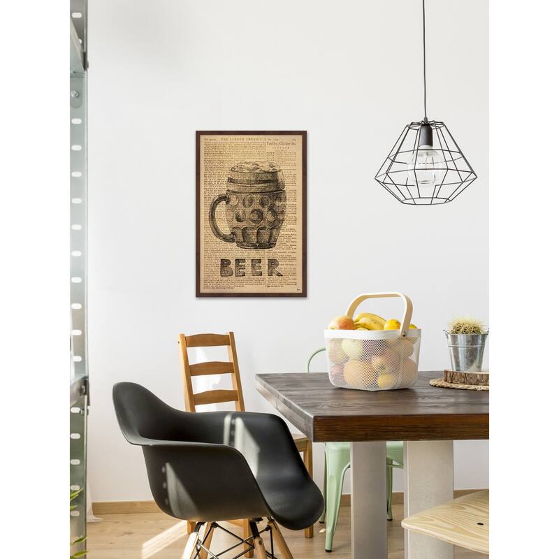 'Beer Stein' Framed Painting Print