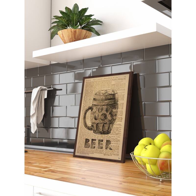 'Beer Stein' Framed Painting Print
