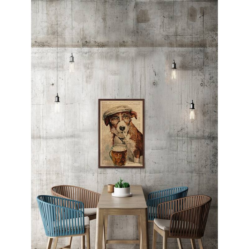 'French Dude II' Framed Painting Print