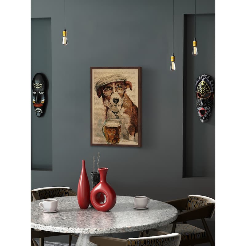 'French Dude II' Framed Painting Print