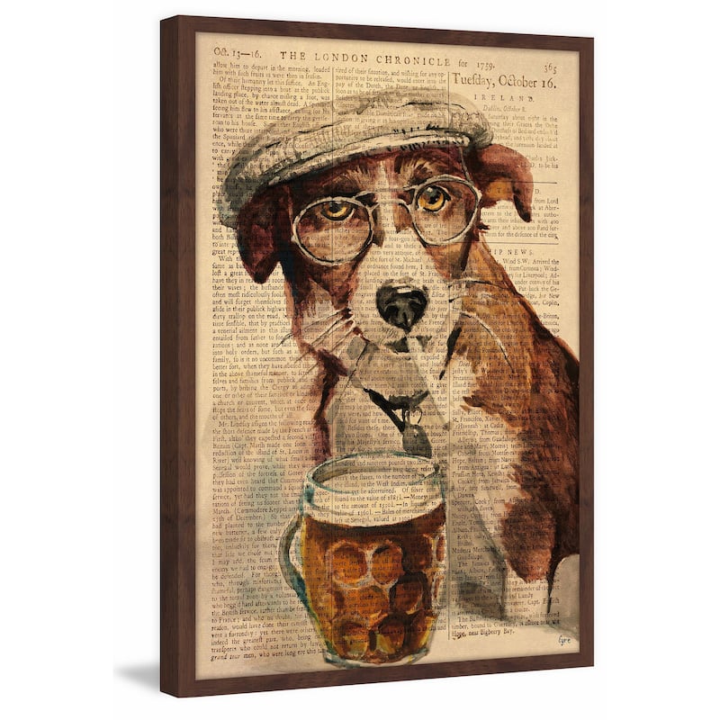 'French Dude II' Framed Painting Print