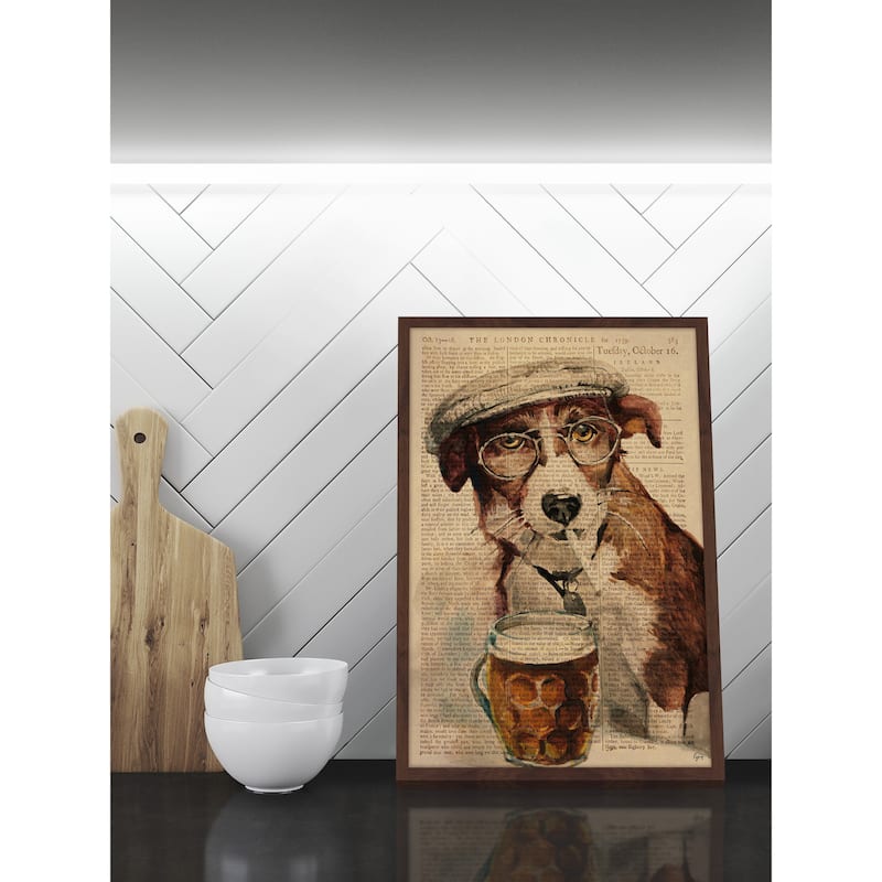 'French Dude II' Framed Painting Print