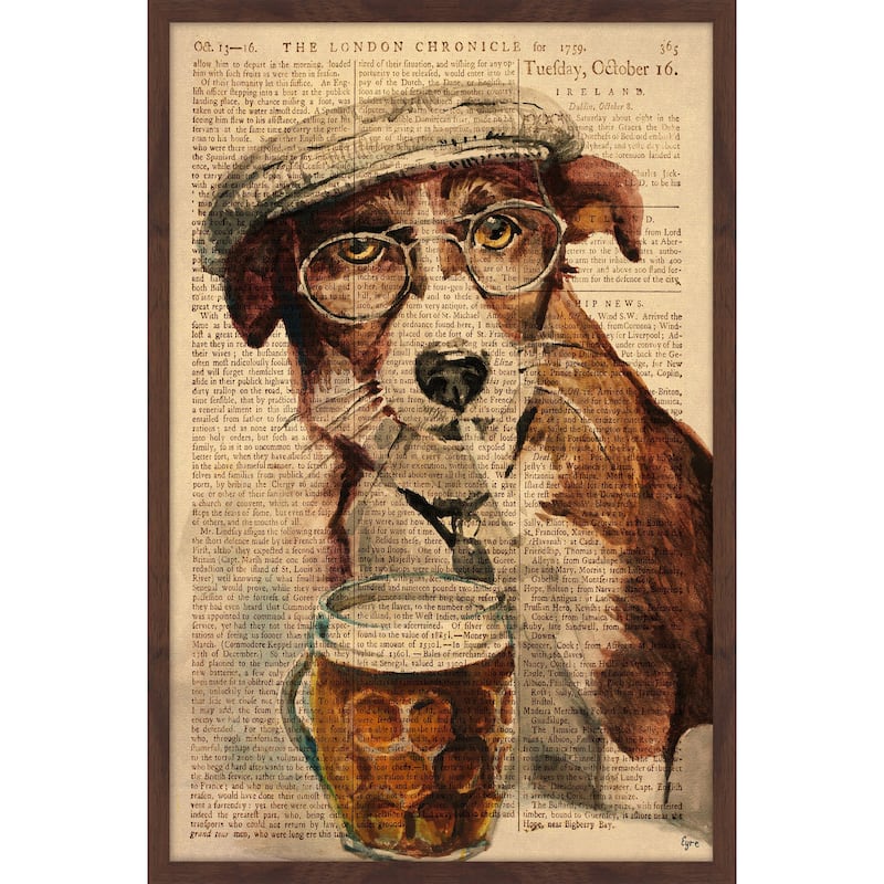 'French Dude II' Framed Painting Print