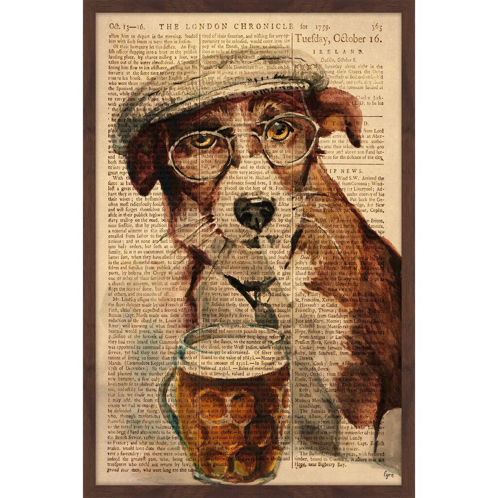 'French Dude II' Framed Painting Print