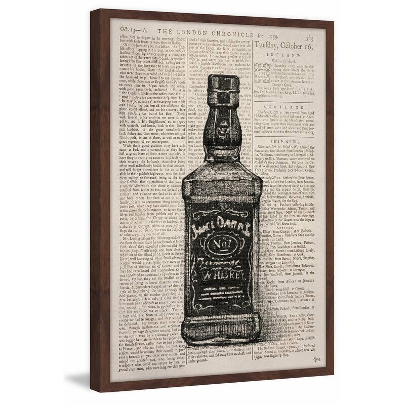 'Jack Daniel Time' Framed Painting Print