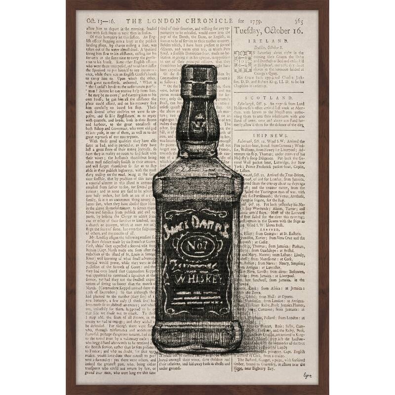 'Jack Daniel Time' Framed Painting Print