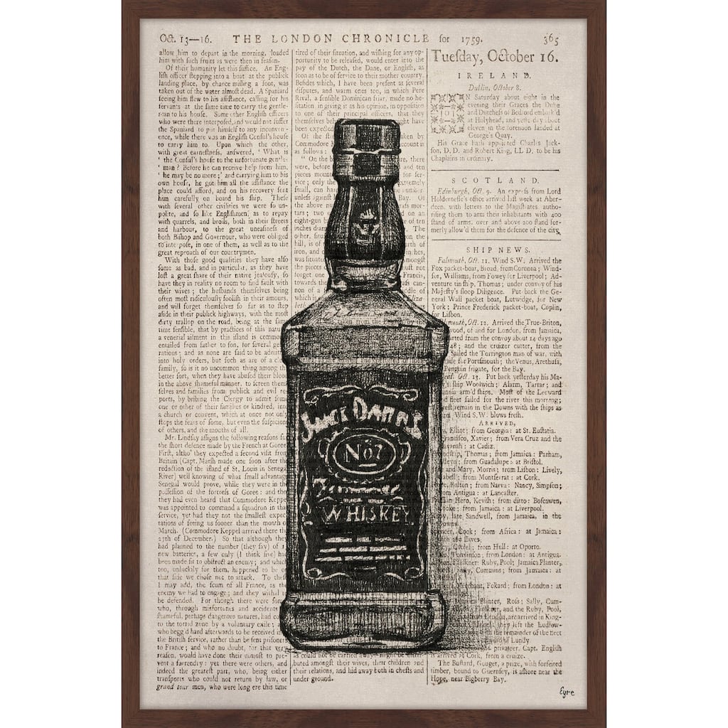 'Jack Daniel Time' Framed Painting Print