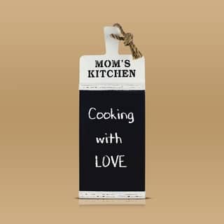 American Art Decor Mom's Kitchen Rustic Chalkboard Wall Message Board