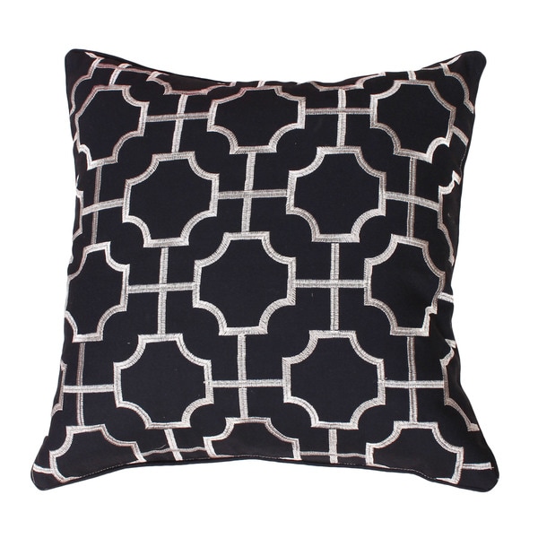 Shop Tonianne Embroidered Geo Throw Pillow - Free Shipping On Orders ...