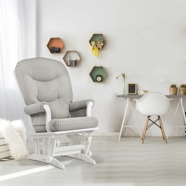 dutailier sleigh glider and ottoman