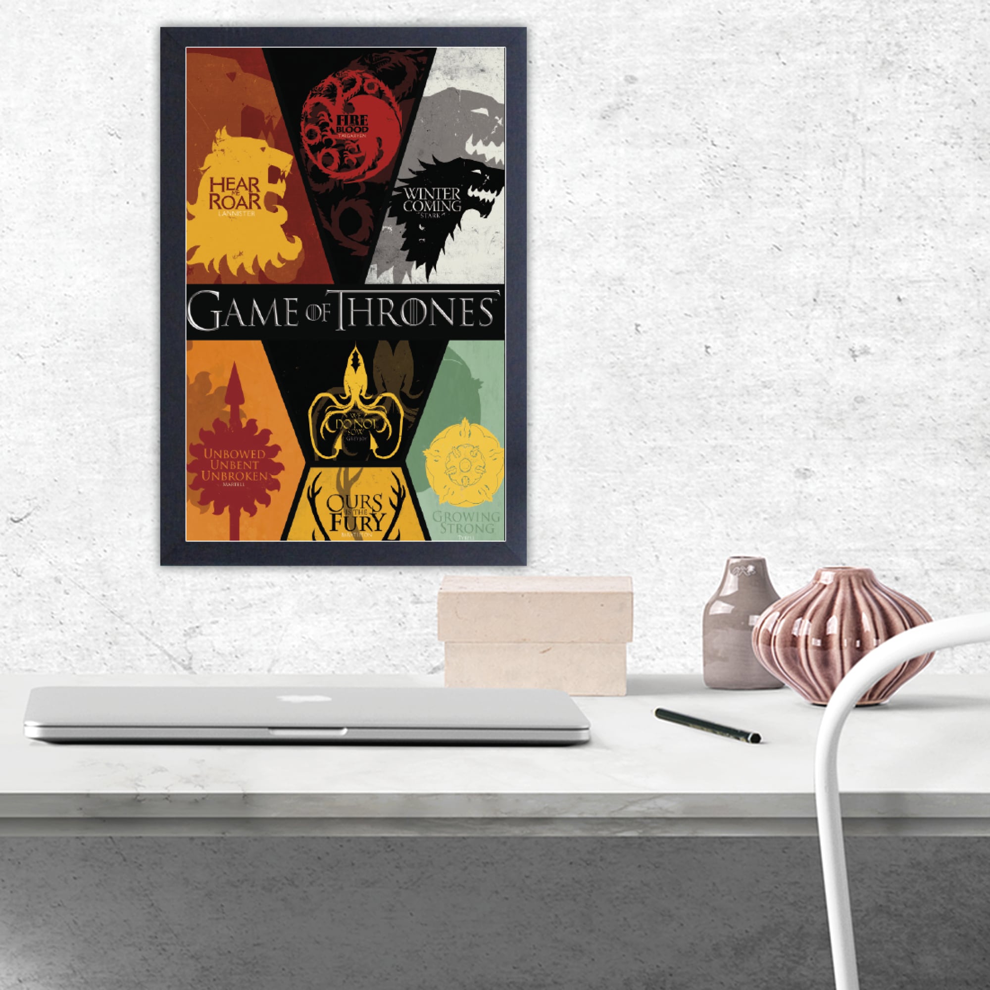 Game of Thrones Fire & Blood Targaryen Logo Giclee