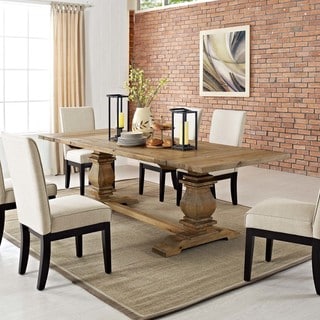 Extendable Wood Dining Table - Brown