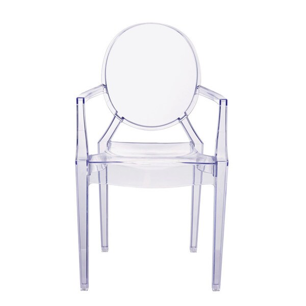 Shop Clear Plastic Arm Chair Set Of 2 Free Shipping