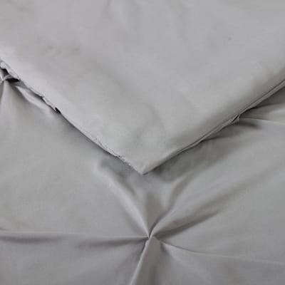 Truly Soft Pinch Pleat Solid 3 Piece Duvet Set
