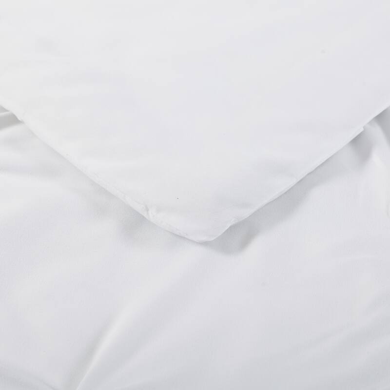 Truly Soft Pinch Pleat Solid 3 Piece Duvet Set - White - Queen/Full - Queen/Full