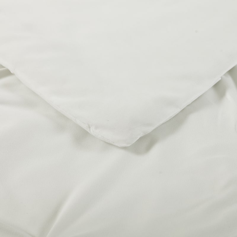 Truly Soft Pinch Pleat Solid 3 Piece Duvet Set - Ivory - Twin/Twin XL