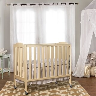 Dream On Me 3 in 1 Folding Portable Crib, French White