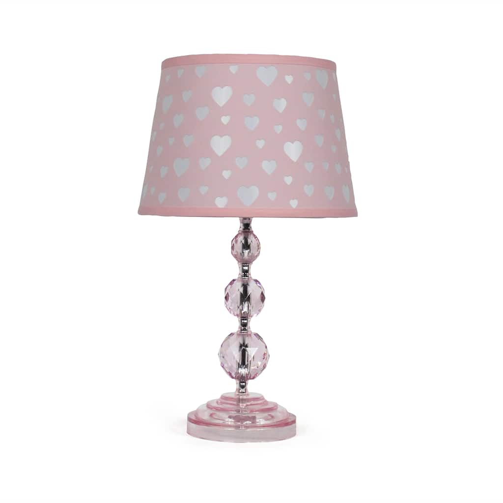 The Peanut Shell Pink Heart Peek A Boo Lamp