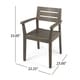 Stamford Outdoor 5-piece Round Acacia Wood Dining Set by Christopher Knight Home - Thumbnail 15