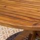 preview thumbnail 5 of 14, Stamford Outdoor 5-piece Wood Dining Set by Christopher Knight Home