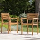 Stamford Outdoor 5-piece Round Acacia Wood Dining Set by Christopher Knight Home - Thumbnail 6
