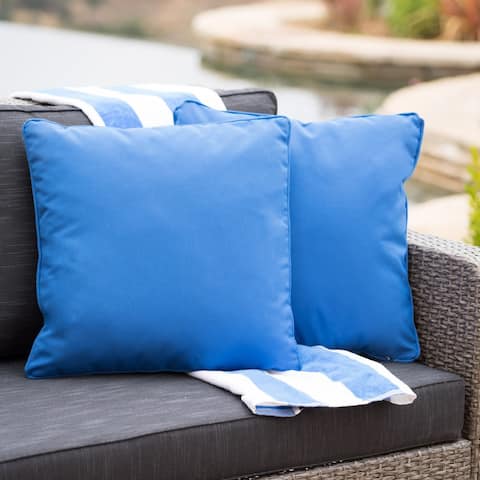 Coronado Outdoor 18-inch Square Pillow (Set of 2) by Christopher Knight Home