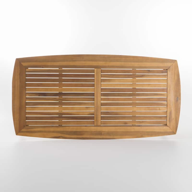 Stamford Outdoor 7-piece Rectangle Acacia Wood Dining Set by Christopher Knight Home