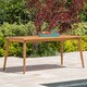 Stamford Outdoor 7-piece Rectangle Acacia Wood Dining Set by Christopher Knight Home - Thumbnail 4