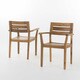 Stamford Outdoor 7-piece Rectangle Acacia Wood Dining Set by Christopher Knight Home - Thumbnail 9