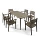 Stamford Outdoor 7-piece Rectangle Acacia Wood Dining Set by Christopher Knight Home - Thumbnail 18