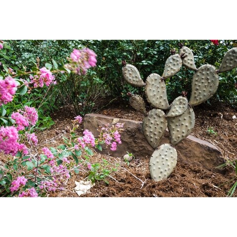 Prickly Pear Cactus Garden Accent