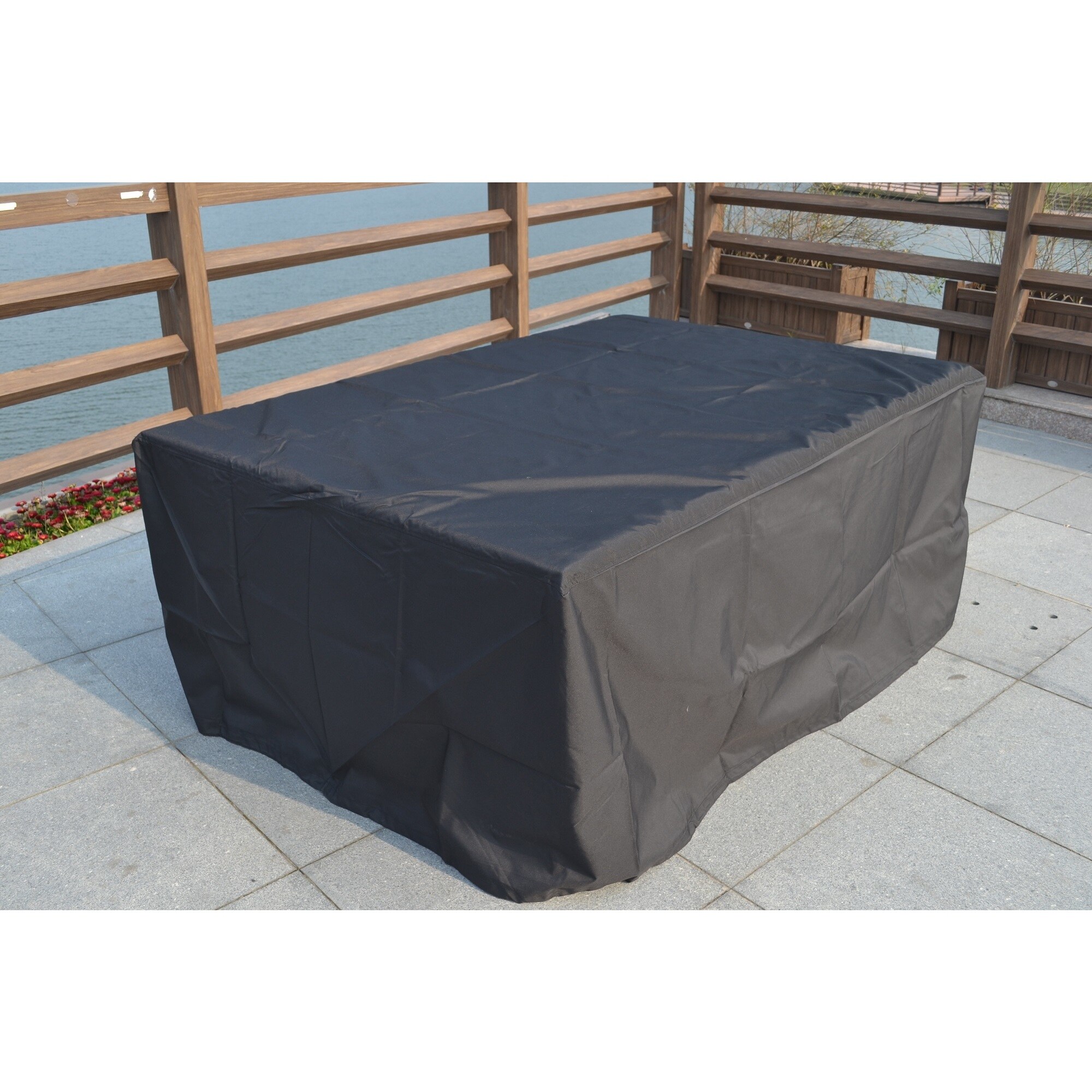 Shop Large 91 X 91 X 28 Inch Rain Cover For 6 Piece Outdoor Sofa Rattan Set By Direct Wicker Overstock 16089133