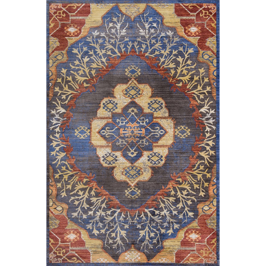 Momeni Cypress Polyester Traditional Medallion Area Rug